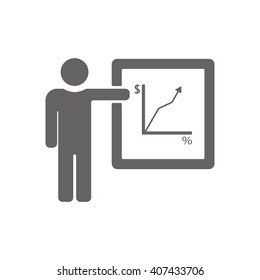 Training  icon,  isolated. Flat  design.
