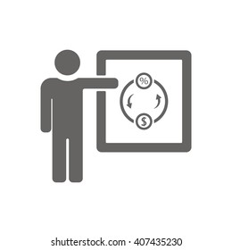 Training  icon,  isolated. Flat  design.