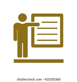 Training  icon,  isolated. Flat  design.