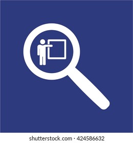 Training  icon,  isolated. Flat  design.