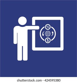 Training  icon,  isolated. Flat  design.