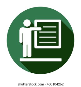 Training  icon,  isolated. Flat  design.