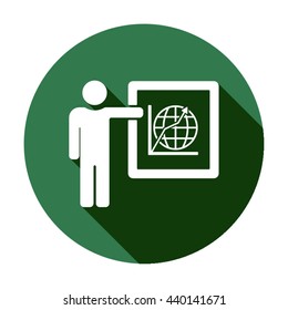 Training   icon,  isolated. Flat  design.