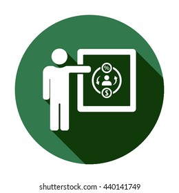 Training   icon,  isolated. Flat  design.