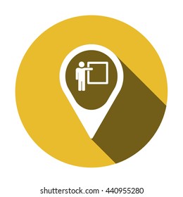 Training   icon,  isolated. Flat  design.