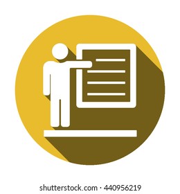 Training  icon,  isolated. Flat  design.