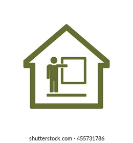 Training    icon,  isolated. Flat  design.