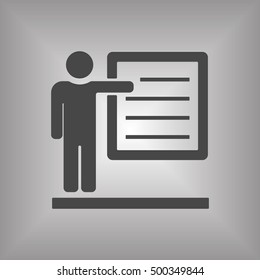 Training   icon,  isolated. Flat  design.
