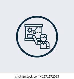 training icon isolated on white background from talent management collection. training icon trendy and modern training symbol for logo, web, app