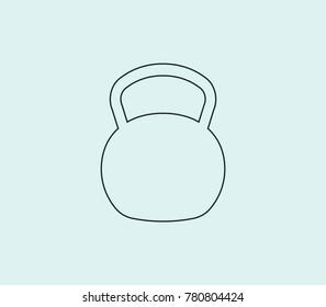 Training icon line isolated on clean background. Exercise concept drawing icon line in modern style. Vector illustration for your web site mobile logo app UI design.