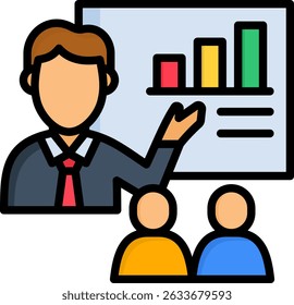 Icono de entrenamiento Ilustración vectorial de color lineal