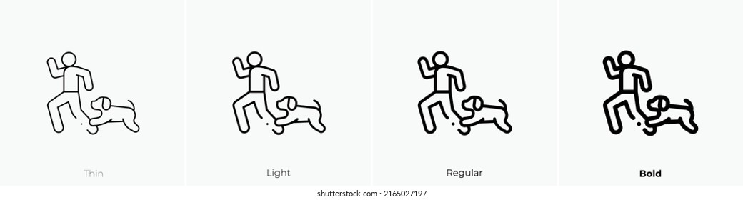 training icon. Linear style sign isolated on white background. Vector illustration.