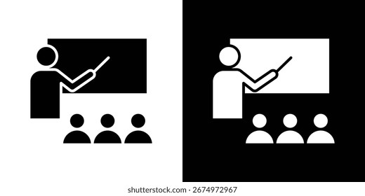 Training icon logo. simple graphic symbols