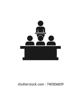 Training icon on white background