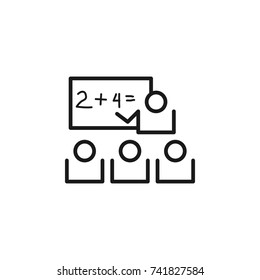 The training icon on white background