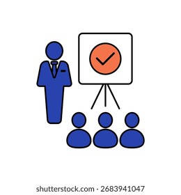 Icono de formación de esquemas de trazos editable de trazos de líneas eps