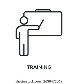 Training Icon Outline Style. Vector Illustration For Graphic Design