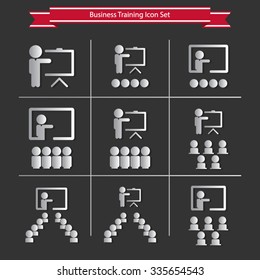 Training icon set