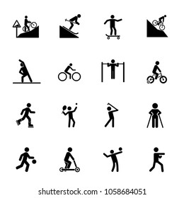 Training icon set. Can be used for topics like sport, healthy lifestyle, workout, fitness, exercise