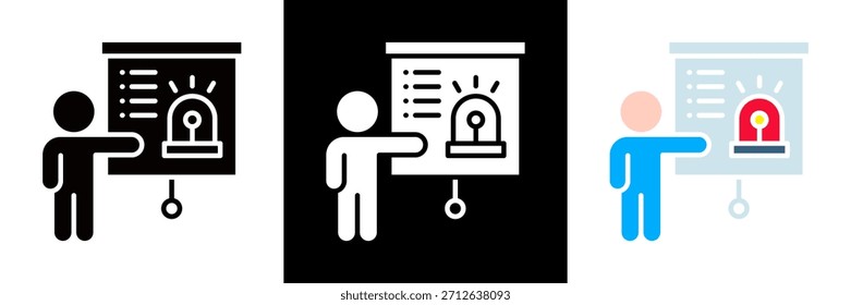 Training Icon Set Glyph vector Illustration