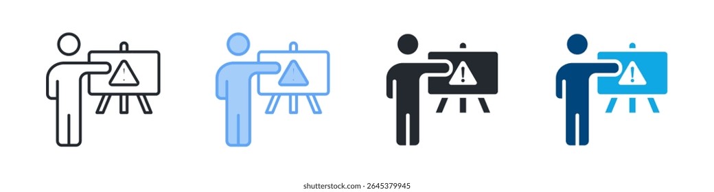 Training Icon Set Multiple Style. Designed In Outline, Blue, Glyph, Dual Tone