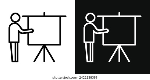 Training Icon Set. Vector Illustration