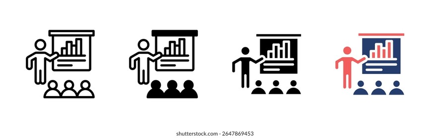 Training icon sheet multiple style collection