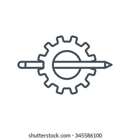 Training icon suitable for info graphics, websites and print media and  interfaces. Line vector icon.