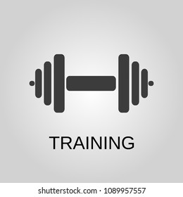 Training icon. Training symbol. Flat design. Stock - Vector illustration