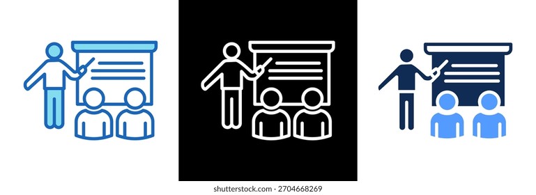 Ilustración vectorial de triplestyle Training Icon