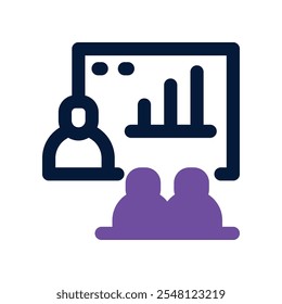 training icon. vector dual tone icon for your website, mobile, presentationation, and logo design.