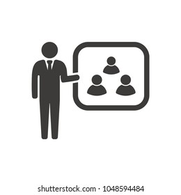 Training  icon, vector, flat design 