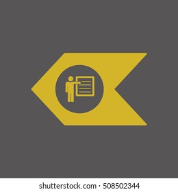 Training    icon, vector. Flat design.