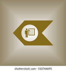 Training    icon, vector. Flat design.