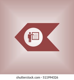 Training    icon, vector. Flat design.