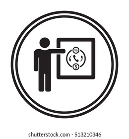 Training  icon, vector. Flat design.