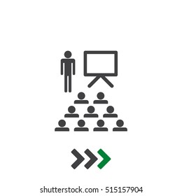Training Icon Vector flat design style