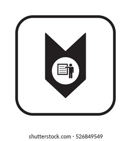 Training    icon, vector. Flat design.