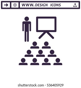 Training Icon Vector flat design style