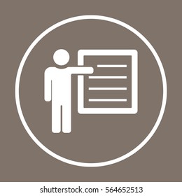 Training    icon, vector. Flat design.