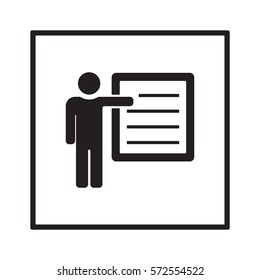 Training    icon, vector. Flat design.