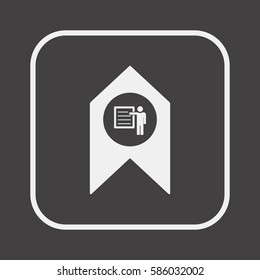 Training    icon, vector. Flat design.