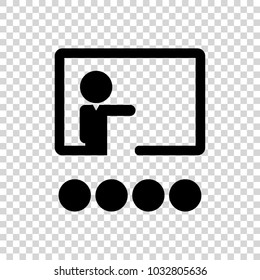 Training icon. Vector illustration.