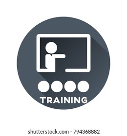 Training icon. Vector illustration.
