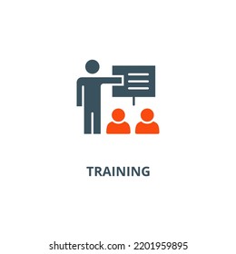 Training icon vector illustration concept isolated on white background used for web and mobile