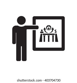 Training    icon, vector illustration. Flat design style