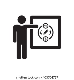 Training    icon, vector illustration. Flat design style
