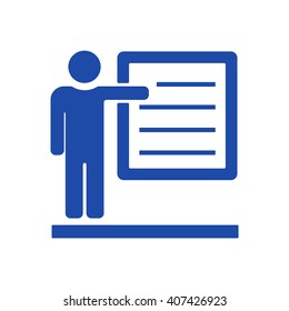 Training    icon, vector illustration. Flat design style