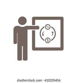 Training    icon, vector illustration. Flat design style