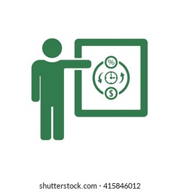 Training    icon, vector illustration. Flat design style